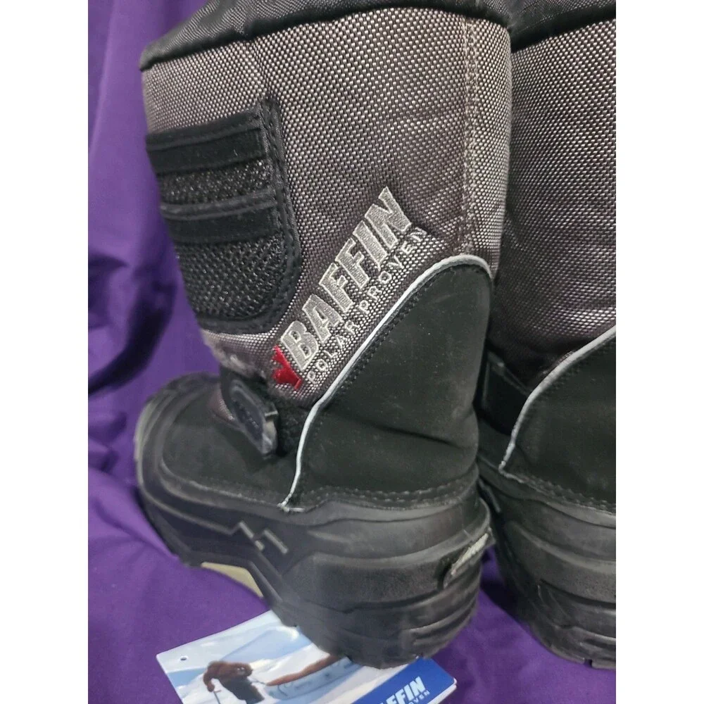 Baffin Young ExplorerYouth Size 6 Winter Snow Boots Insulated Black Snowmobiling